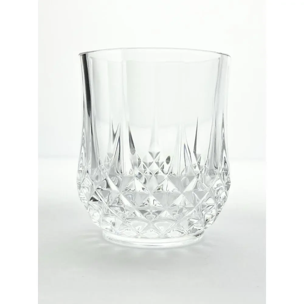 Cristal d’Arques “Longchamp” 12 Crystal Old Fashioned Tumbler Glasses 3.75” 10oz